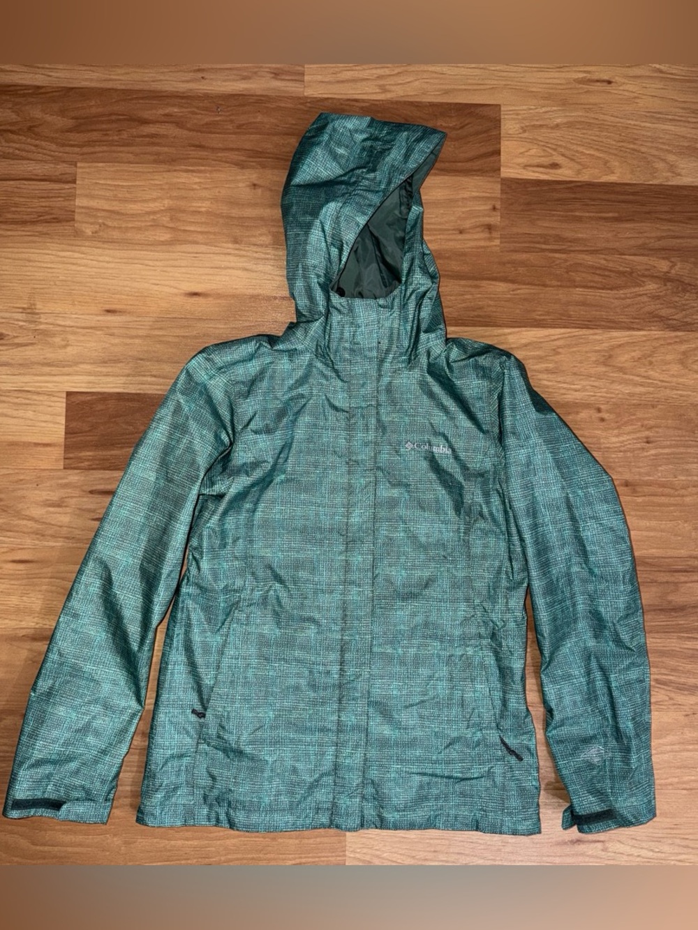 Columbia Women's S Arcadia pattern rain jacket